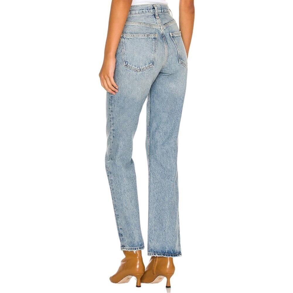 Agolde The Mid Rise Relaxed Bootcut Frayed Hem Size 28 - Picture 14 of 14